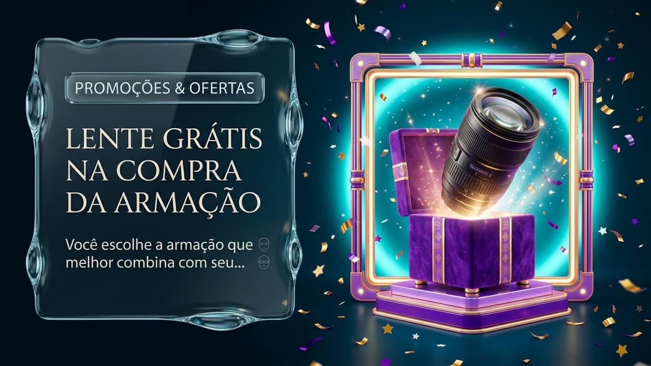 Lente Grátis na Armação